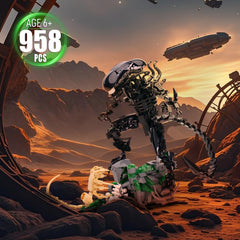GXJTYYBS Xenomorph detachable figure with poseable limbs for action recreations.