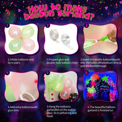 GYIPFIPA cone balloons assemble into dazzling 4D explosion star decor.