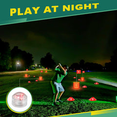 GYMMALL Golf Yard Bucket Game top covers showing modular course customization.