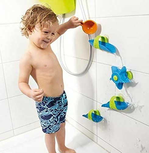 HABA suction cups cling to smooth bath surfaces for secure setup