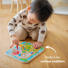 HABA Busy Board provides portable, durable entertainment for car journeys.