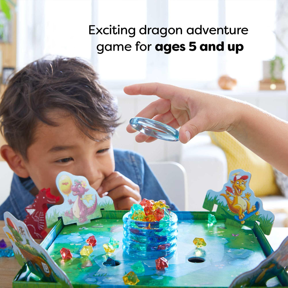 HABA Dragons Breath ice-column melt action invites cooperative play and quick turns
