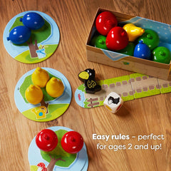 HABA First Orchard wooden game board for cooperative teamwork