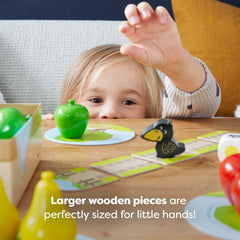 HABA First Orchard raven piece adds gentle challenge during play