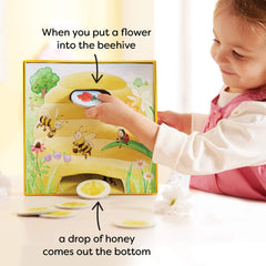 HABA Hanna Honeybee colored flowers visualize matching skills and color recognition