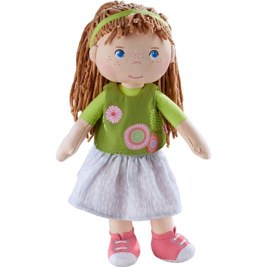 HABA Hedda 12 inch doll with embroidered face for safe cuddling
