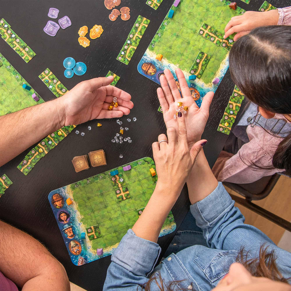 HABA Karuba adventurers figures spurring cooperative exploration during game night