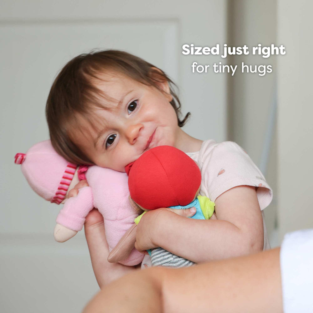 HABA Luisa easy-clean doll that fits busy families' routines.