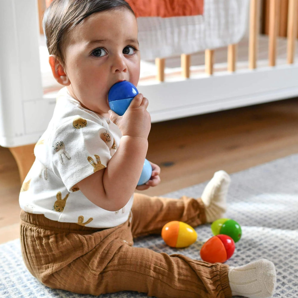HABA eggs made in Germany from beech wood with sustainable finishes