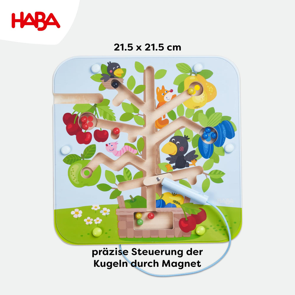 HABA sustainable wooden toy supports quiet, curious play