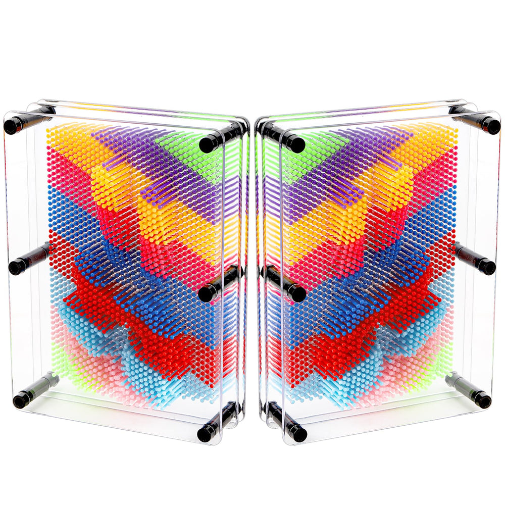 Hacaroa pin art board 2-pack front view for bold home display.