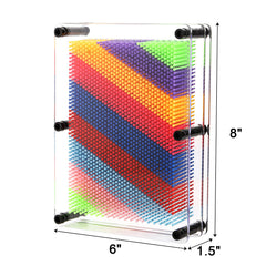 Hacaroa pin art board 2-pack side view highlights sturdy frame.