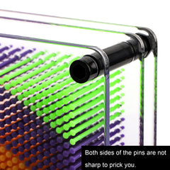 Hacaroa pin art board pins closeup shows vibrant colors.