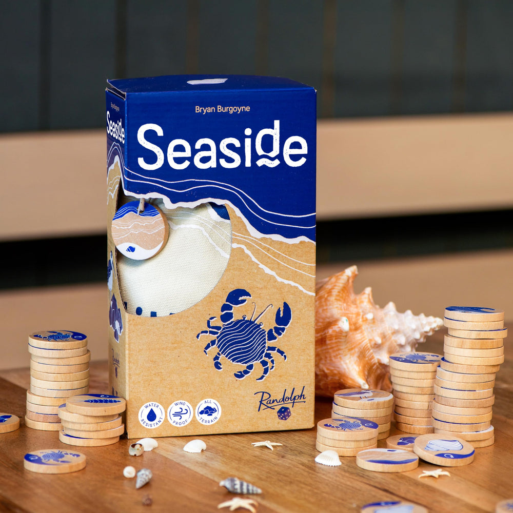 Hachette Seaside family game night setup for 1–5 players