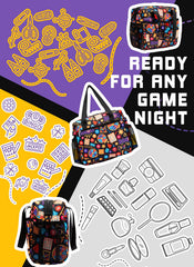 HACHMAS Compact bingo bag fits easily in a tote or seat.