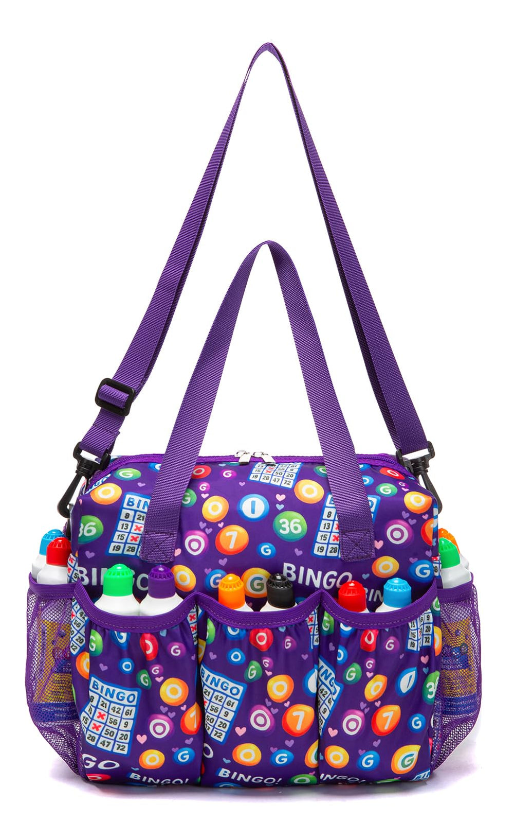 HACHMAS Bingo Bag Purple adds style while keeping game night gear organized.