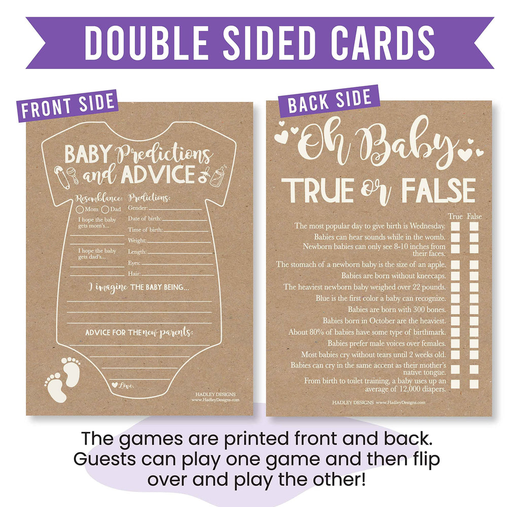 Hadley Designs true or false card energizing guests with quick prompts.