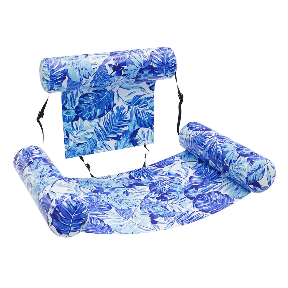 HAGUL inflatable pool float for adults with breathable mesh sling for lasting comfort.