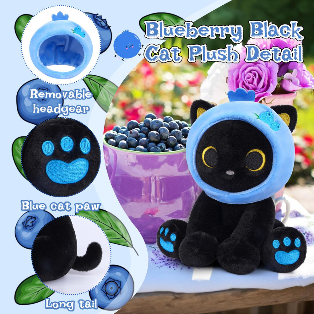 Hagusahuo Blueberry headpiece removable, offering two playful looks.