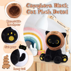 Hagusahuo capybara-cat plush vacuum packaging ready to open.
