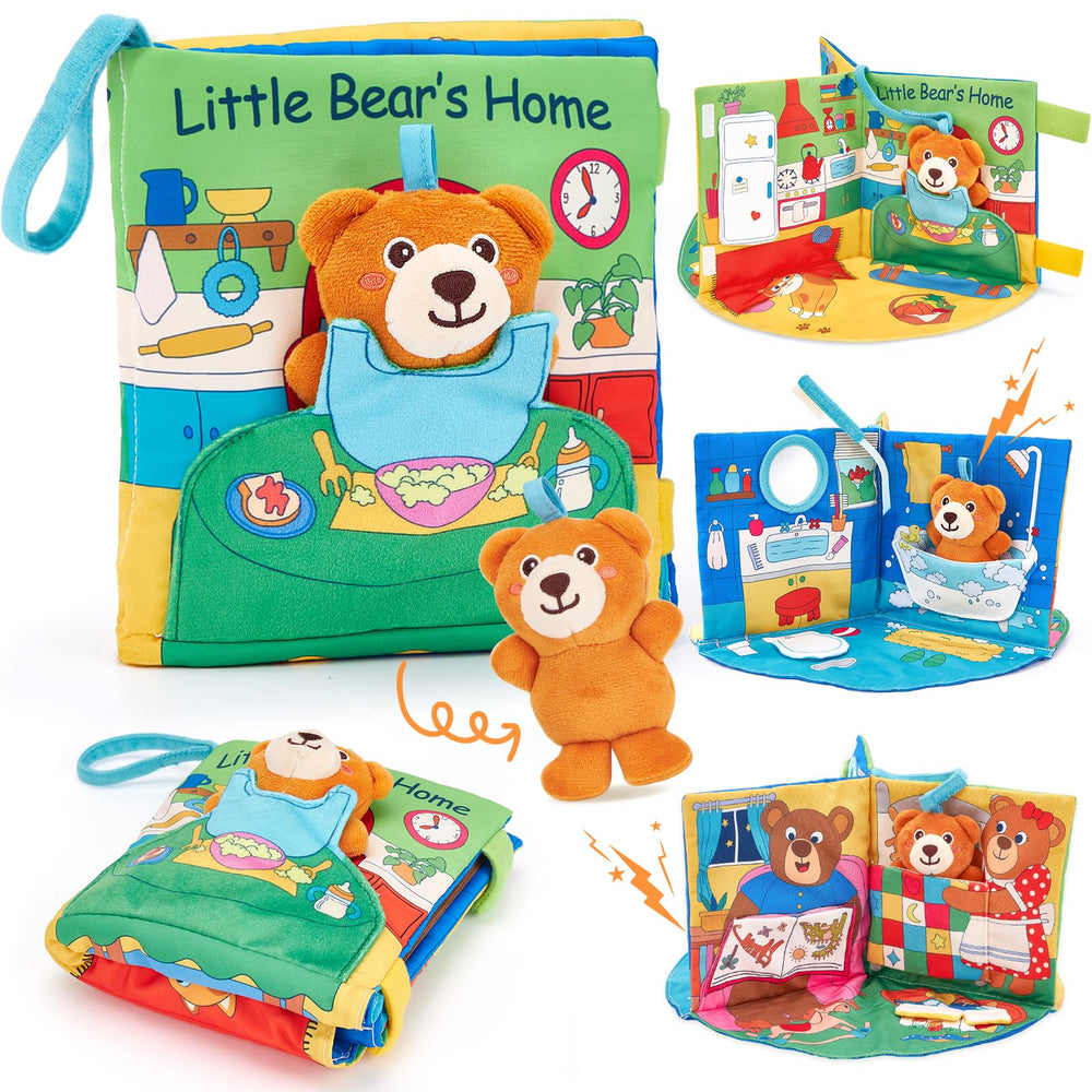 Hahaland Baby Book 3D standup play scene supports tummy time exploration