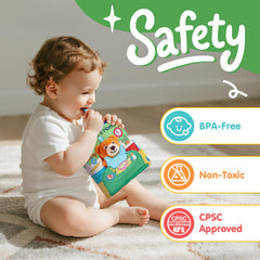 Hahaland Baby Book baby mirror encourages self-discovery and early social interaction