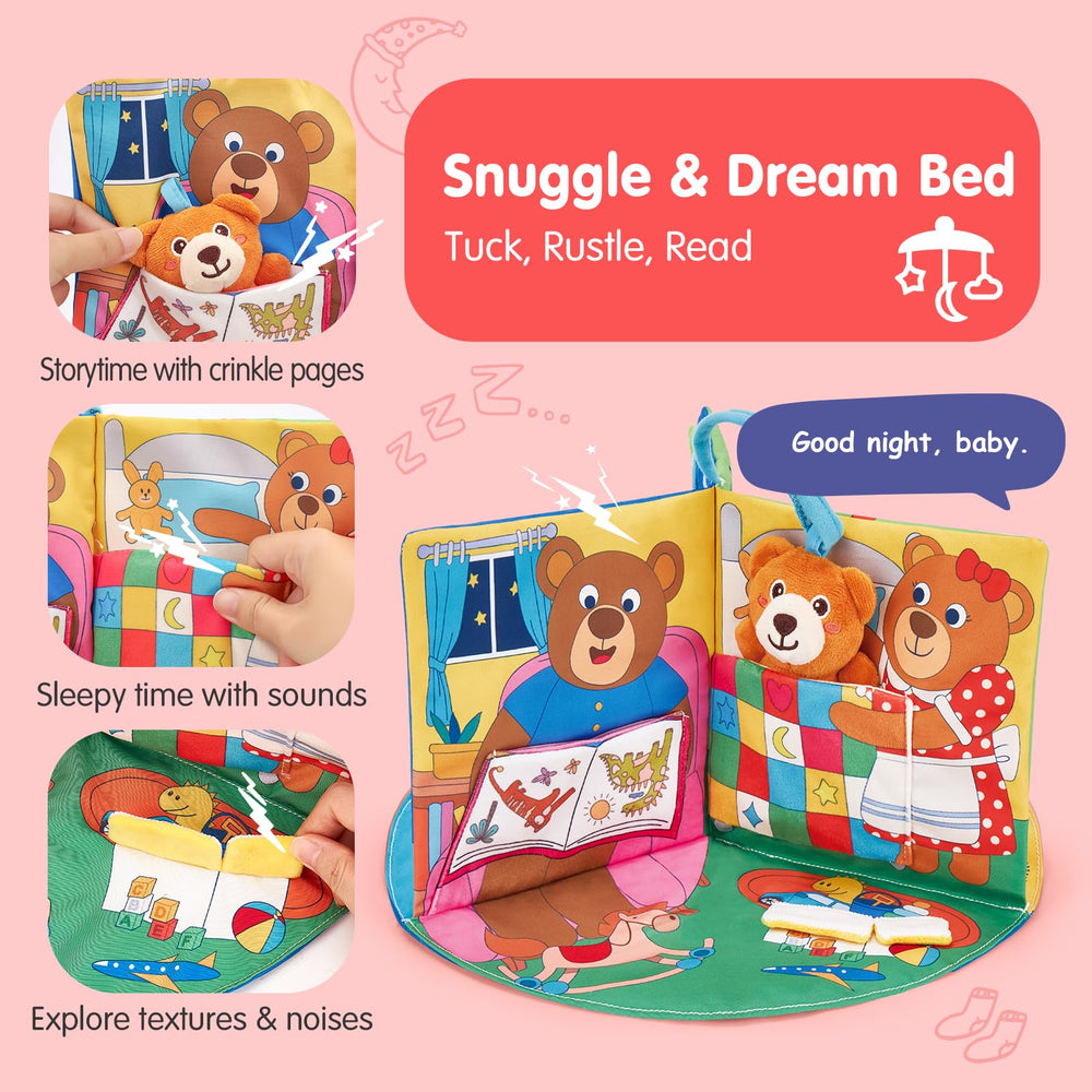 Hahaland Baby Book peekaboo flaps foster object permanence during play