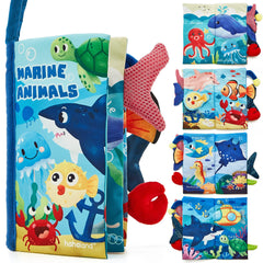 Hahaland baby books with soft cloth pages for gentle touch and safe exploration.
