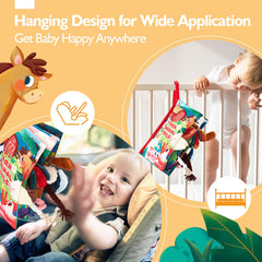 hahaland baby books stroller attachment with Velcro strap for easy on-the-go use