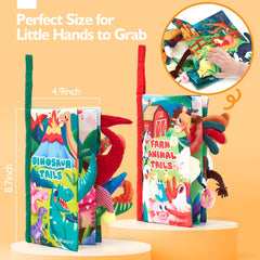 Hahaland Baby Books stroller attachment demonstrates secure, travel-ready play during outings.