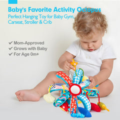 hahaland baby gym attachment adds sensory play on a playmat