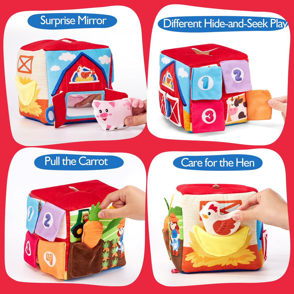 Hahaland baby mirror play toy supports self-recognition and focus