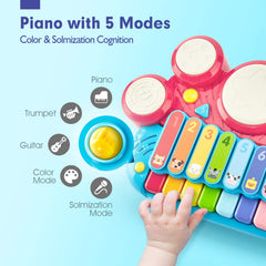 Hahaland baby musical toy whack-a-mole game supports timing and coordination