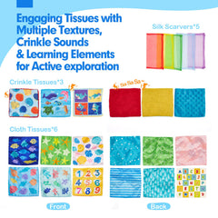 Hahaland toy features bright colors to support visual tracking and engagement