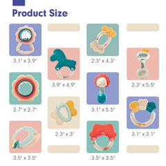 Hahaland baby gift set includes rattle and teether ideas for newborns
