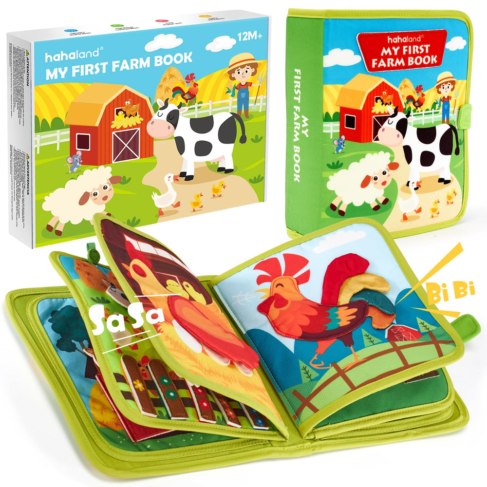 Hahaland Busy Board 1–3 toddlers ready for early learning adventures.