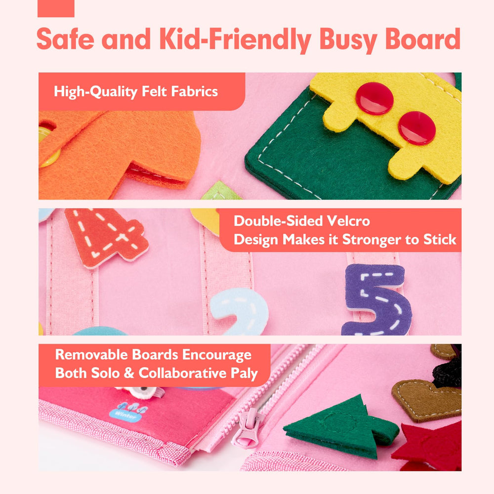 Hahaland Busy Board weather activity enhances observation and daily planning skills.