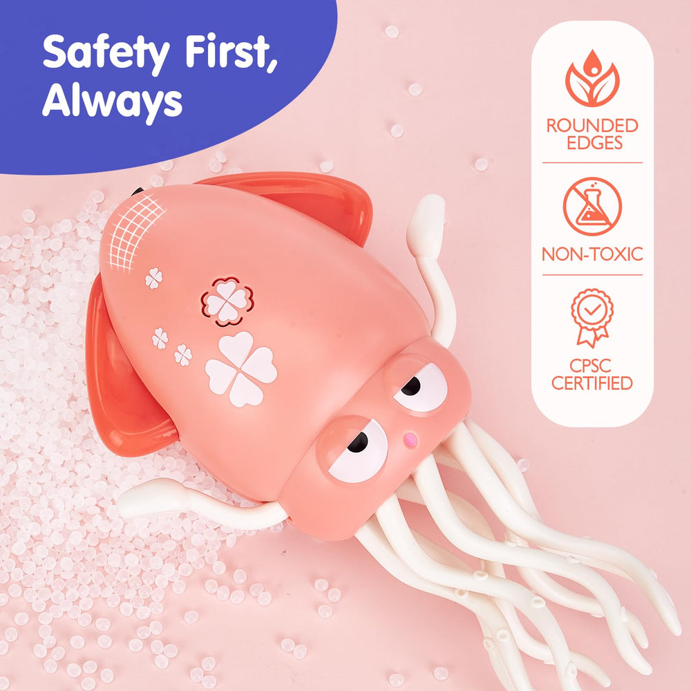 Hahaland Dancing Squid Toy features soft material for safe play
