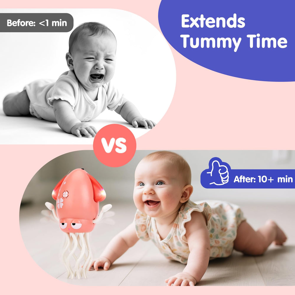Hahaland Dancing Squid Toy supports standing play with engaging music and soft visuals