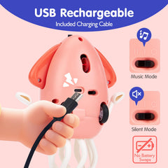 Hahaland Dancing Squid Toy USB rechargeable for cordless fun