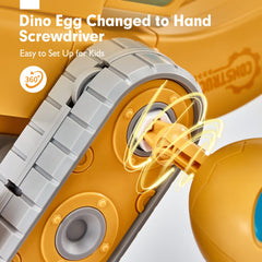 Hahaland educational stem dinosaur toy supports engineering concepts through building.