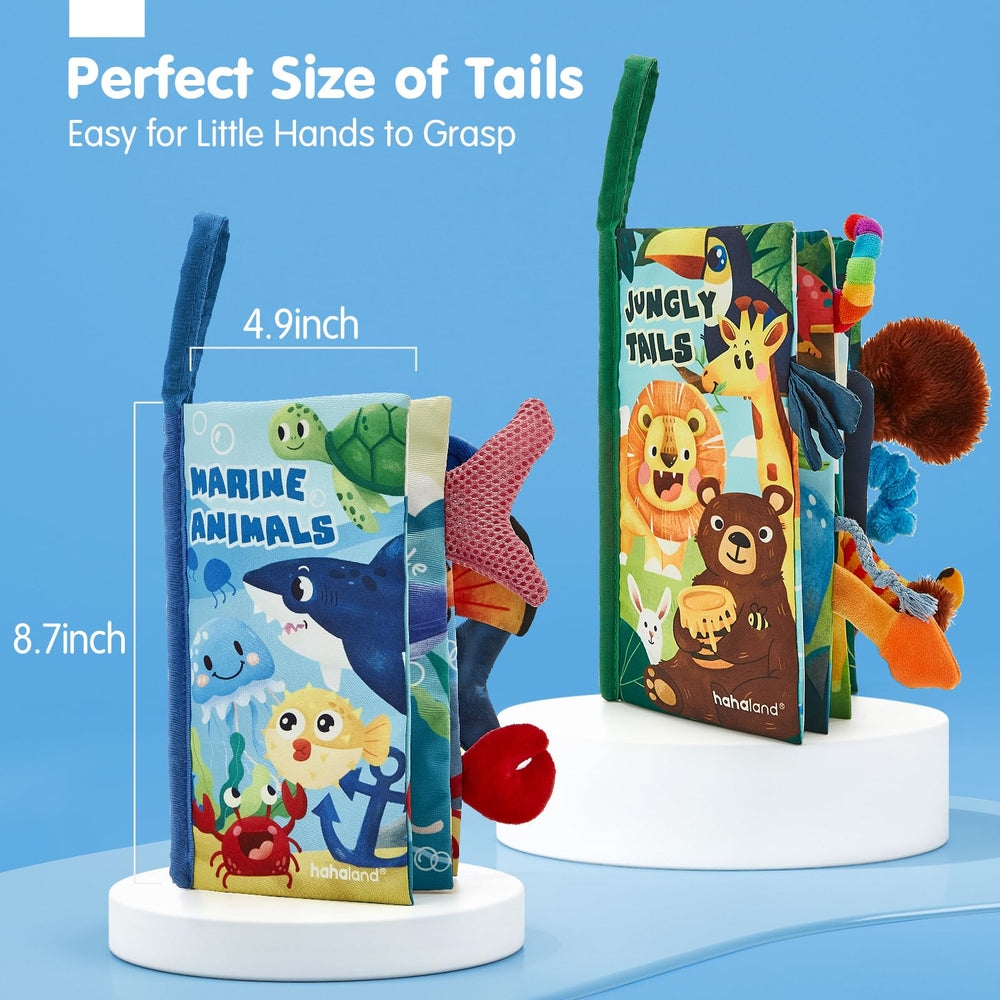 Hahaland durable stitching withstands teething and rough handling.