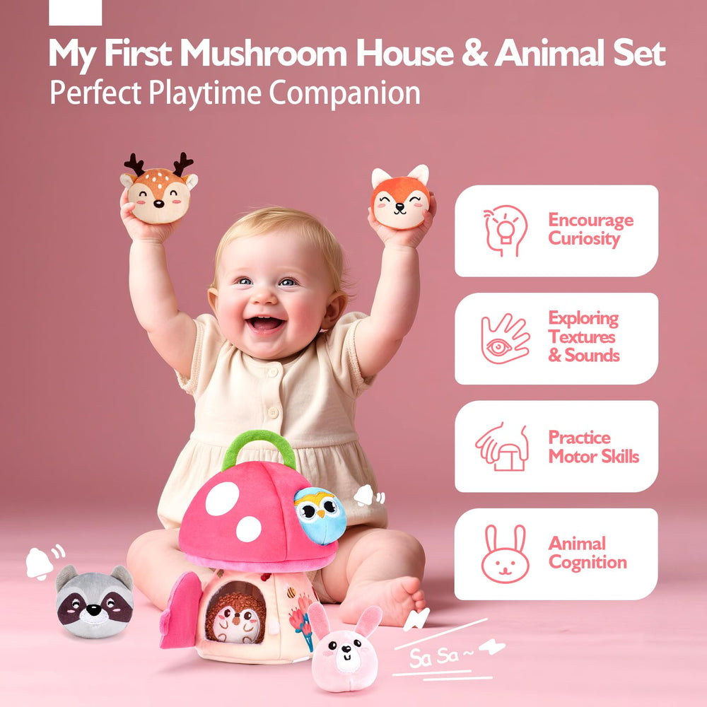 HAHaland jungle animals plush pack enhances tactile curiosity for tiny hands.
