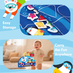 Hahaland foldable storage bag keeps playset tidy