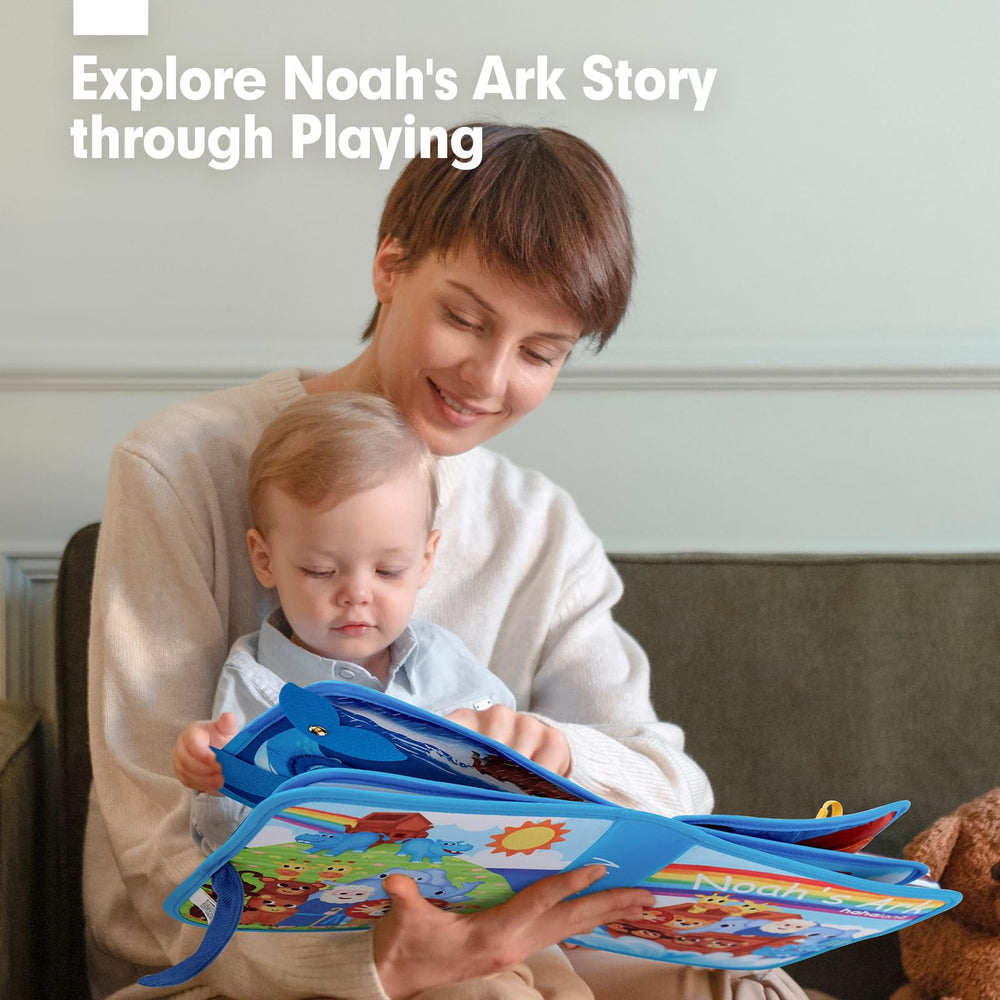 Hahaland Noahs Ark Busy Book finger puppets for interactive storytelling