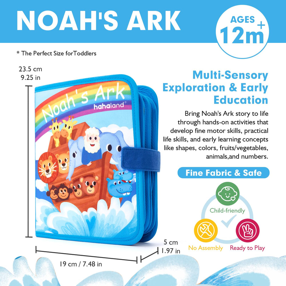 Hahaland Noahs Ark Busy Book travel-friendly on-the-go activity