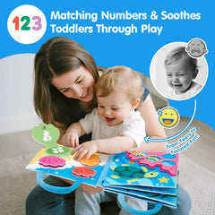 Hahaland Ocean Busy Book hidden seahorse encourages exploration and tactile learning.