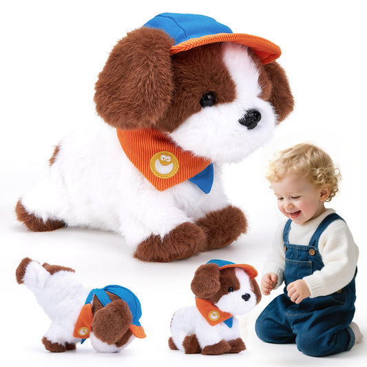 Hahaland Robot Dog with realistic plush puppy for imaginative play