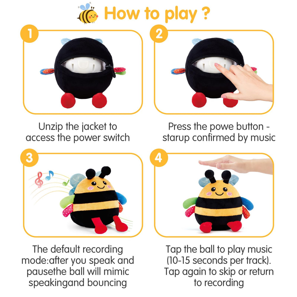 Hahaland USB-rechargeable plush reduces need for disposable batteries.