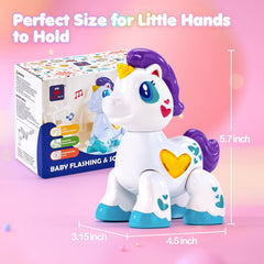 Hahaland unicorn BPA-free ABS construction ensures safe, durable use.